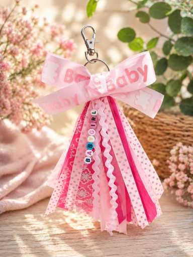 Key/Bag Ribbon Chain, Can be personalised 10.00
